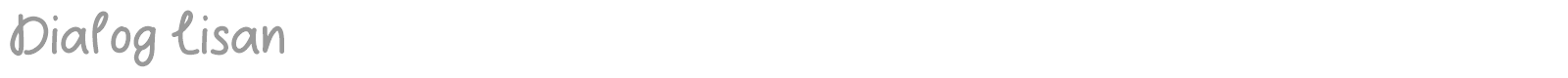 Dialog Lisan font preview